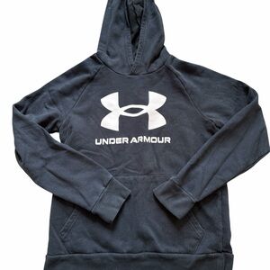 Under Armour Black Hoodie with White Logo